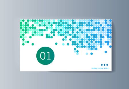 Business presentation brochure infographics advertising goods and services. Vector illustrationのイラスト素材