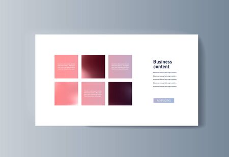 Business presentation brochure infographics advertising goods and services. Vector illustrationのイラスト素材