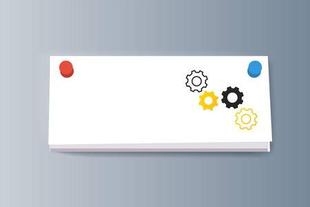 Business presentation brochure advertising goods and services. Vector illustrationのイラスト素材