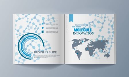 Set of brochures for marketing the promotion goods and services on market. Vector illustrationのイラスト素材