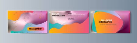 Set of brochures for marketing the promotion goods and services on market. Vector illustrationのイラスト素材