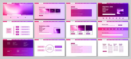 This template is the best as a business presentation, used in marketing and advertising, flyer and banner, the annual reportのイラスト素材