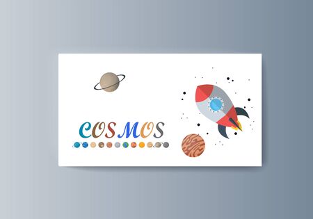 Space exploration and the trajectory of planetsのイラスト素材