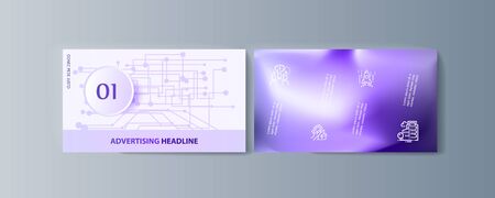 Set of brochures infographics for marketing the promotion goods and services on marketのイラスト素材