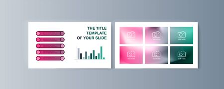 Set of brochures infographics for marketing the promotion goods and services on market. Vector illustrationのイラスト素材