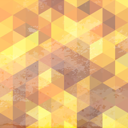 Geometric background with grunge texture. Retro wallpaper, banner, cover, flyer, web designのイラスト素材