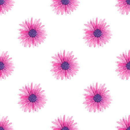 Watercolor seamless floral pattern in boho chic style.のイラスト素材