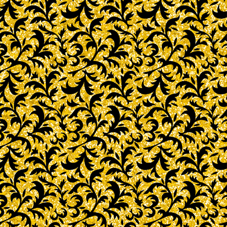 Gold glitter Geometric texture. Abstract background. Shiny trend shimmering layout. Trendy sparkling print backdrop wallpaper banner web design element scrap booking paper textileのイラスト素材