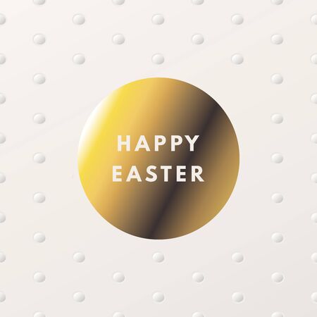 Happy Easter greeting card. Easter minimal printable journaling card, creative card, art print, minimal label design for banner, poster, flyer.のイラスト素材
