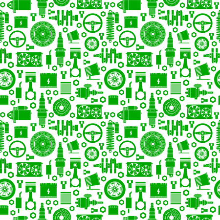 Auto spare parts seamless pattern.のイラスト素材