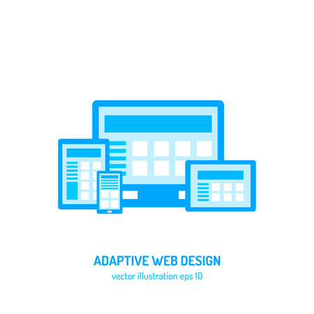 Adaptive web designのイラスト素材