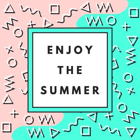 Summer greeting card.のイラスト素材