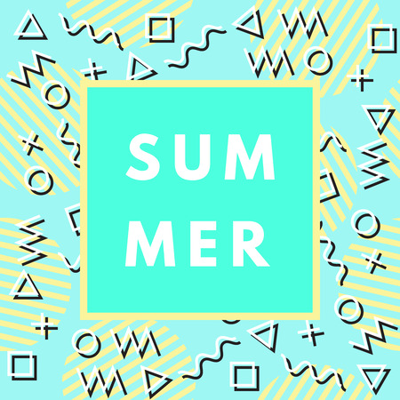 Summer greeting card.のイラスト素材