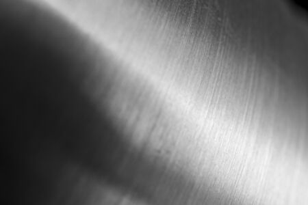 Abstract metal macro background with selective focus. Silver metallic texture, close-upの写真素材