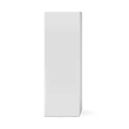 Box for cosmetic product mockup front viewのイラスト素材