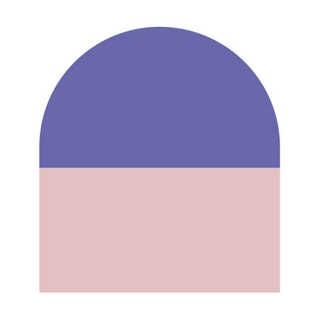 Arc abstract shape violet and pink rectangle design elementのイラスト素材