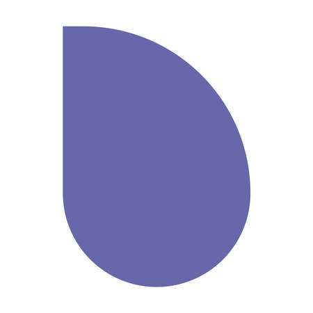 Abstract drop modern shape violet color design elementのイラスト素材