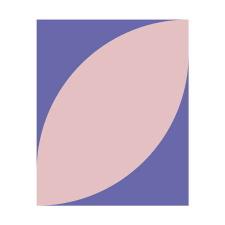 Violet rectangle with pink abstract shape design elementのイラスト素材