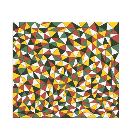 yellow and green and red wallpaper mosaic textureのイラスト素材