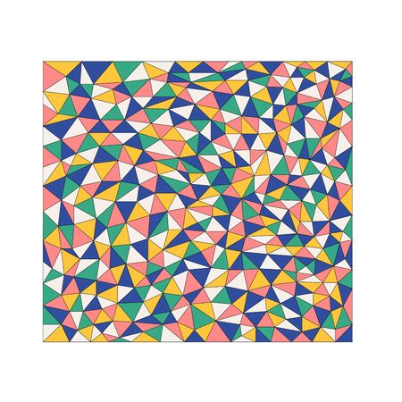 yellow and green and blue wallpaper low poly mosaic textureのイラスト素材