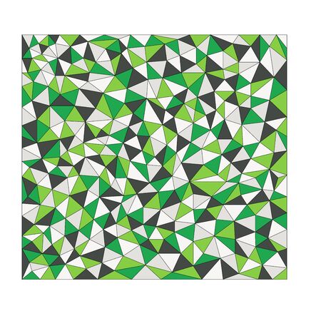 Grey and green wallpaper mosaic textureのイラスト素材