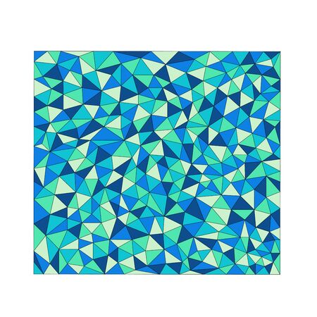 Blue and green wallpaper mosaic textureのイラスト素材