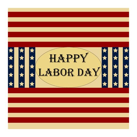 Labor day graphic vector flagのイラスト素材
