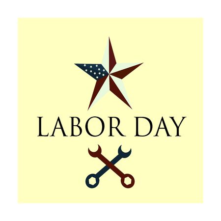 Labor day graphic event emblemのイラスト素材