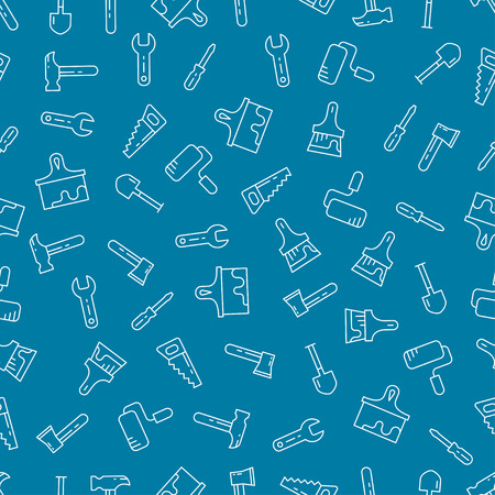 Tools seamless pattern. Vector background.のイラスト素材