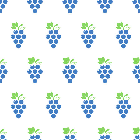 Grapes seamless pattern. Bunch of grapes. Vector background.のイラスト素材