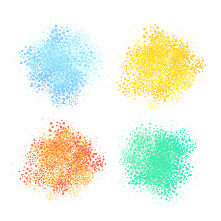 Abstract background. Vector set of colorful splashes.のイラスト素材