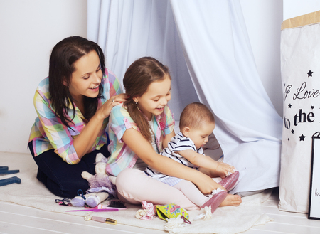 mother and daughter. The concept of family and lifestyleの写真素材
