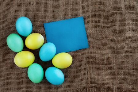 Background for congratulations. The concept of a happy Easter.の写真素材