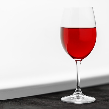 A glass of red french wine. Concept restaurant, alcohol, partyの写真素材