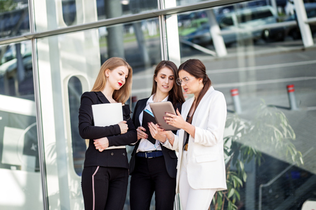 Business team working on a project. Young people at work. Concept for business, marketing, finance, work, colleagues and lifestyle.の写真素材