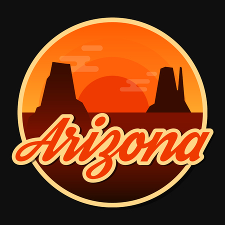 Travel arizona design.のイラスト素材