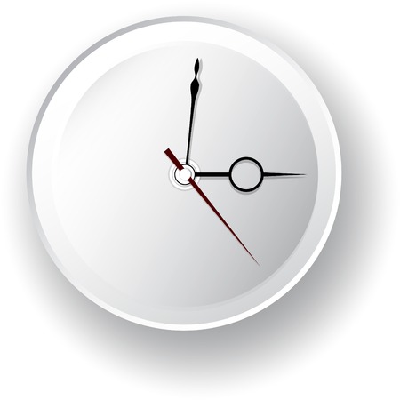 Nice and accuracy clock on the grey backgroundのイラスト素材