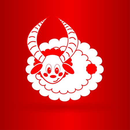 nice sheep iconのイラスト素材