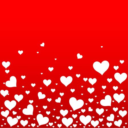 nice white hearts for valentines dayのイラスト素材
