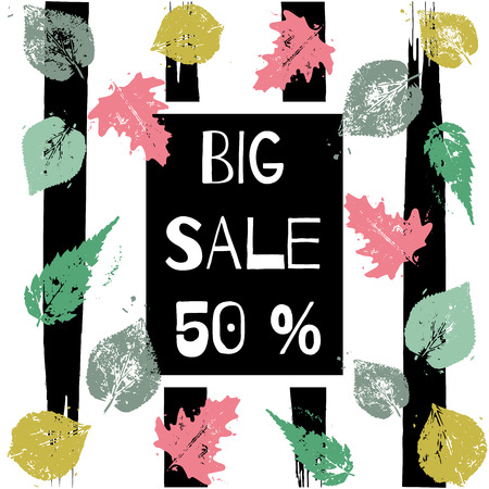 Stylish Big Sale poster, banner or flyer design with discount offer.のイラスト素材
