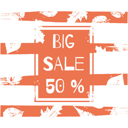 Stylish Big Sale poster, banner or flyer design with discount offer.のイラスト素材
