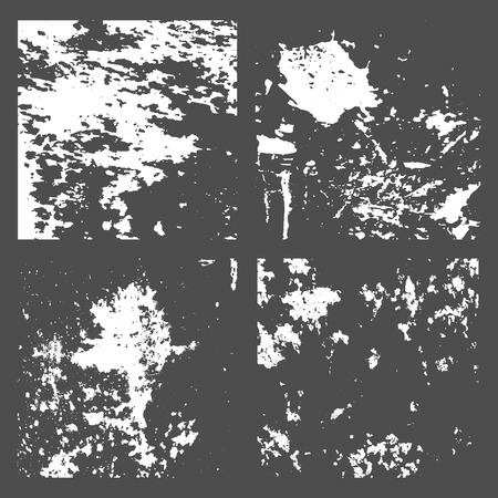 Set Grunge Black and White Distress Texture. Wall Background. Vector Illustration.Simply Place illustration over any Object to Create grungy Effect abstract,splattered , dirty,poster for your design.のイラスト素材