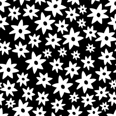Seamless vector patterns. Hand-drawn textures.のイラスト素材