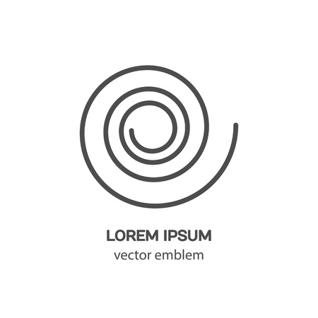 Hypnosis concept. Mind control. Vector logo flat design. Isolated on background.のイラスト素材