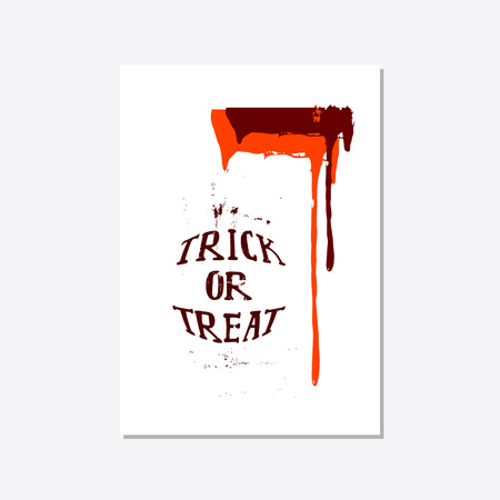 Vector set of Halloween poster designs with halloween symbols and calligraphy. Scaryのイラスト素材