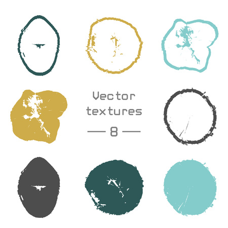 Splatters set poster design.のイラスト素材