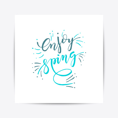 Hand sketched Happy Easter text vector illustration.のイラスト素材