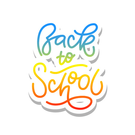 Back to school typography letteringのイラスト素材