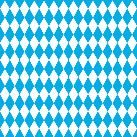 Oktoberfest Blue Geometric Pattern. Germany's Oktoberfest world's biggest Beer Festival, and Bavarian flag pattern.のイラスト素材