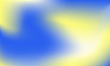 Vector gradient background in contrast bright colors. Blue and yellow fluid backdropのイラスト素材